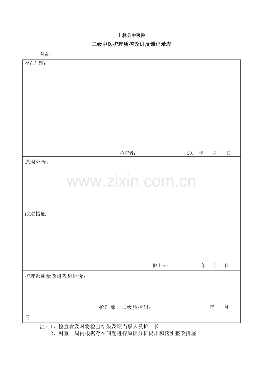 二级质控护理质量改进记录表.doc_第2页