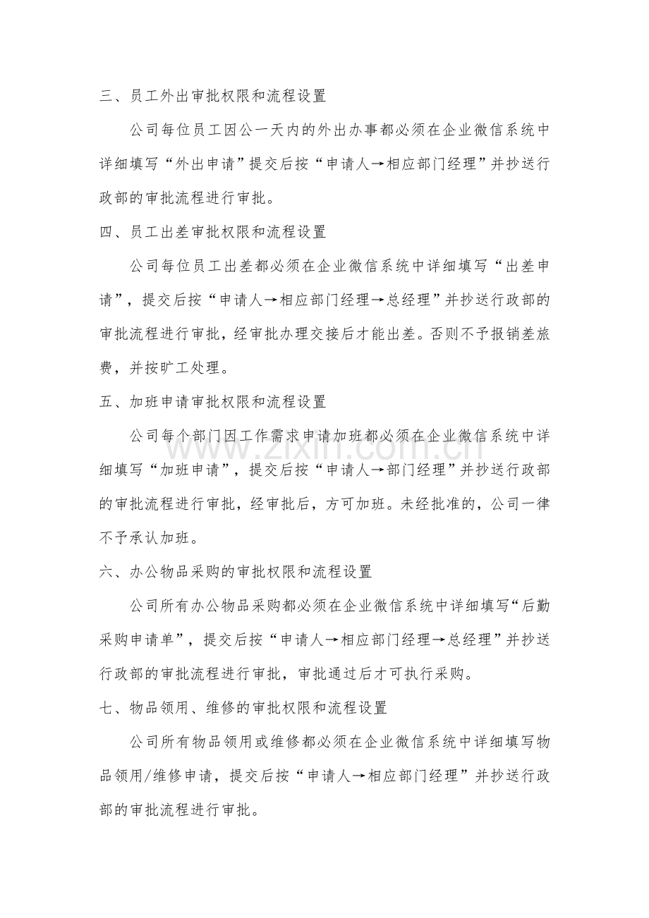 企业微信审批流程管理办法.doc_第3页