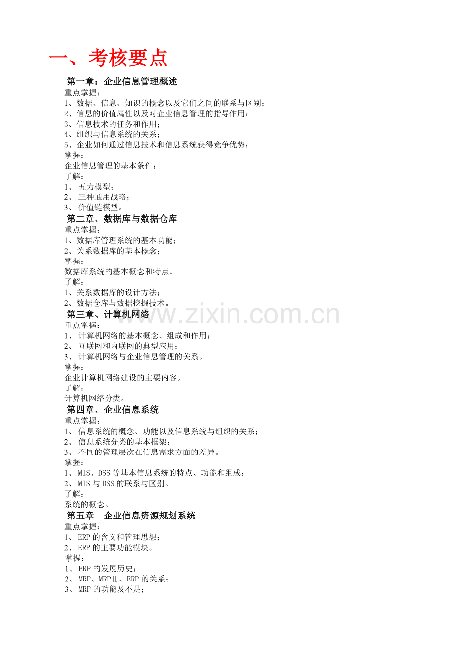 企业信息管理复习资料.doc_第1页