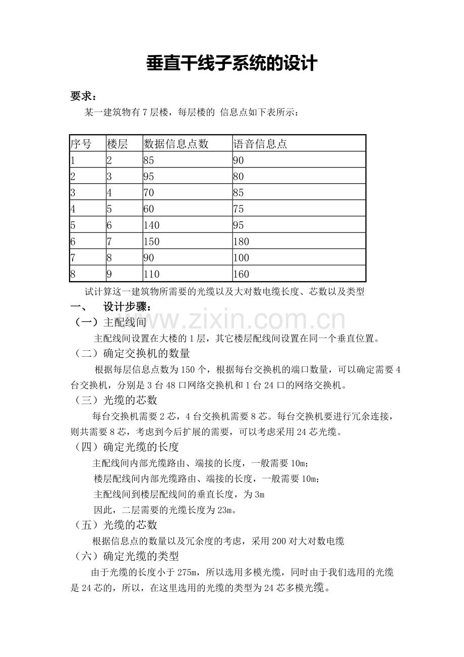 垂直干线子系统的设计.doc_第1页