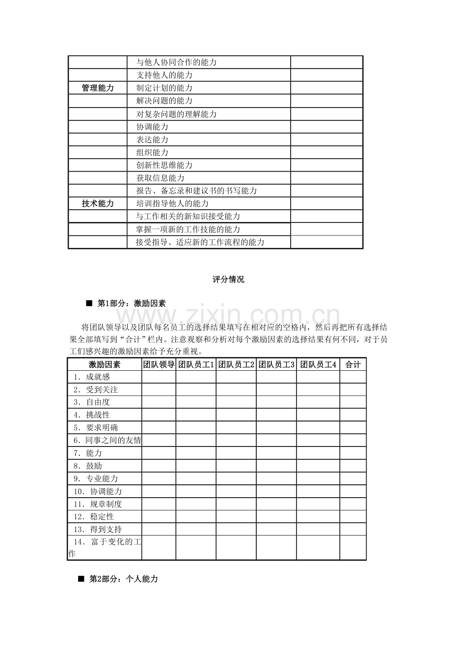 团队领导与成员评估表.doc_第3页