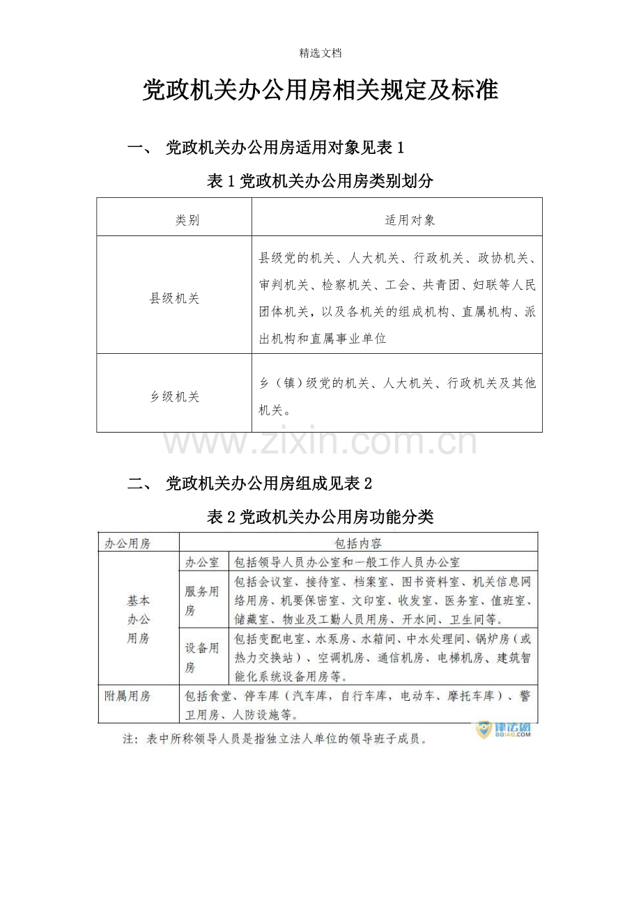 党政机关办公用房标准(修改).doc_第1页