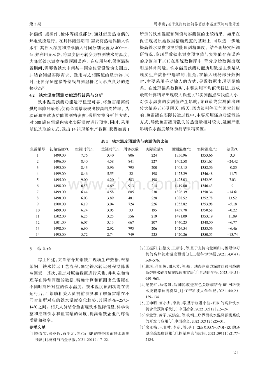 基于规则的铁钢界面铁水温度预测功能开发.pdf_第3页