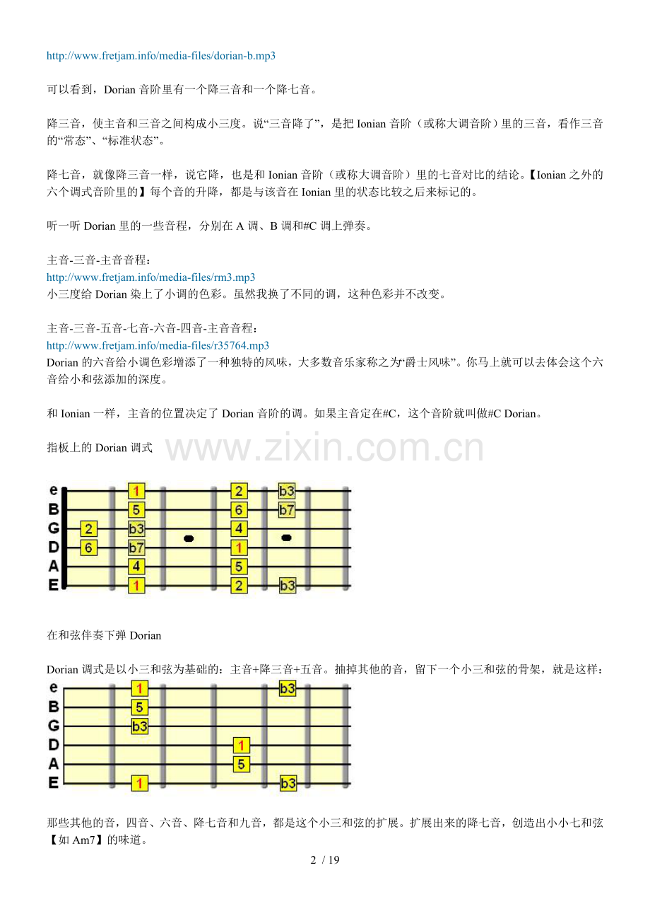 七个调式在吉他上的运用(经典).doc_第2页