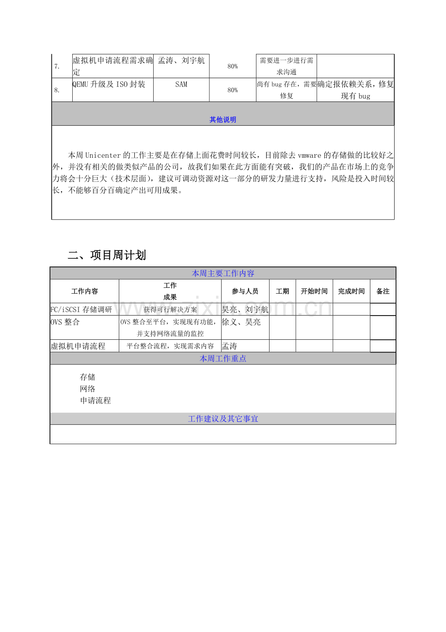 项目周报模板.doc_第2页