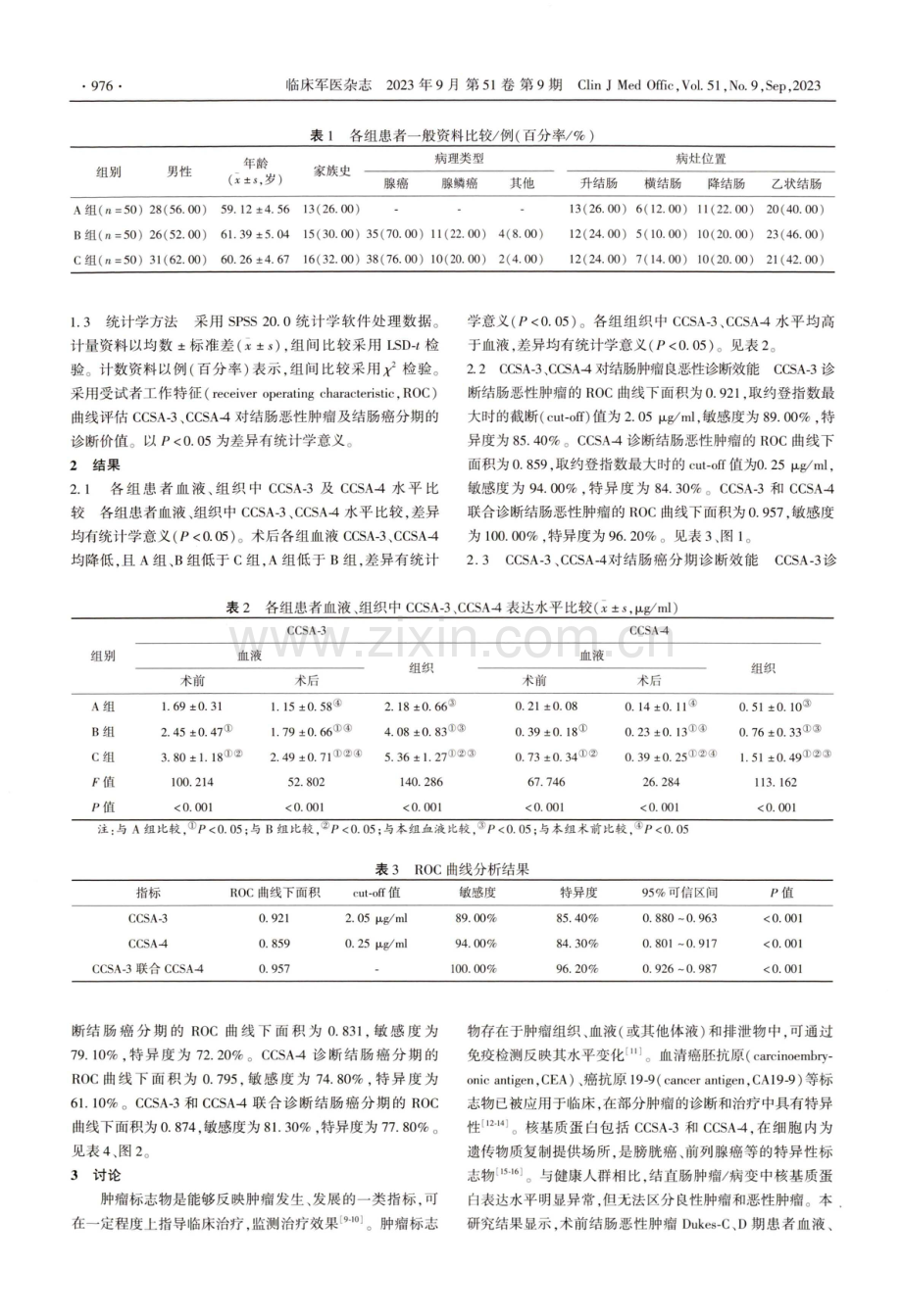 结肠癌特异性抗原-3、结肠癌特异性抗原-4在结肠良恶性肿瘤组织中表达及临床意义.pdf_第2页