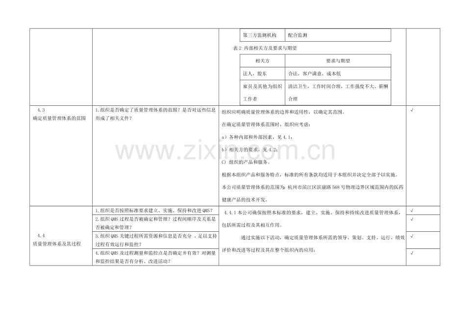 ISO9内审检查表(含检查记录).doc_第3页