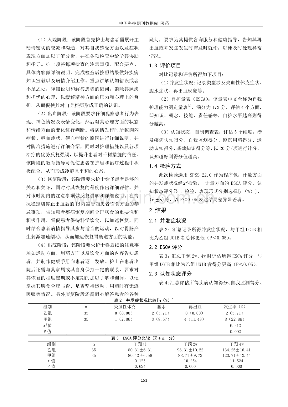 阶段性健康教育在上消化道出血护理中的应用分析.pdf_第2页