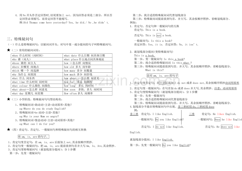 英语句型转换(一般一问句转特殊疑问句).doc_第2页