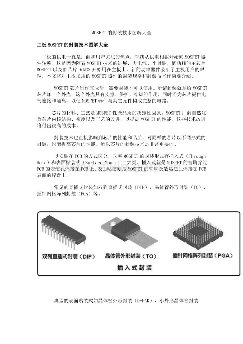 MOSFET的封装技术图解大全.doc_第1页