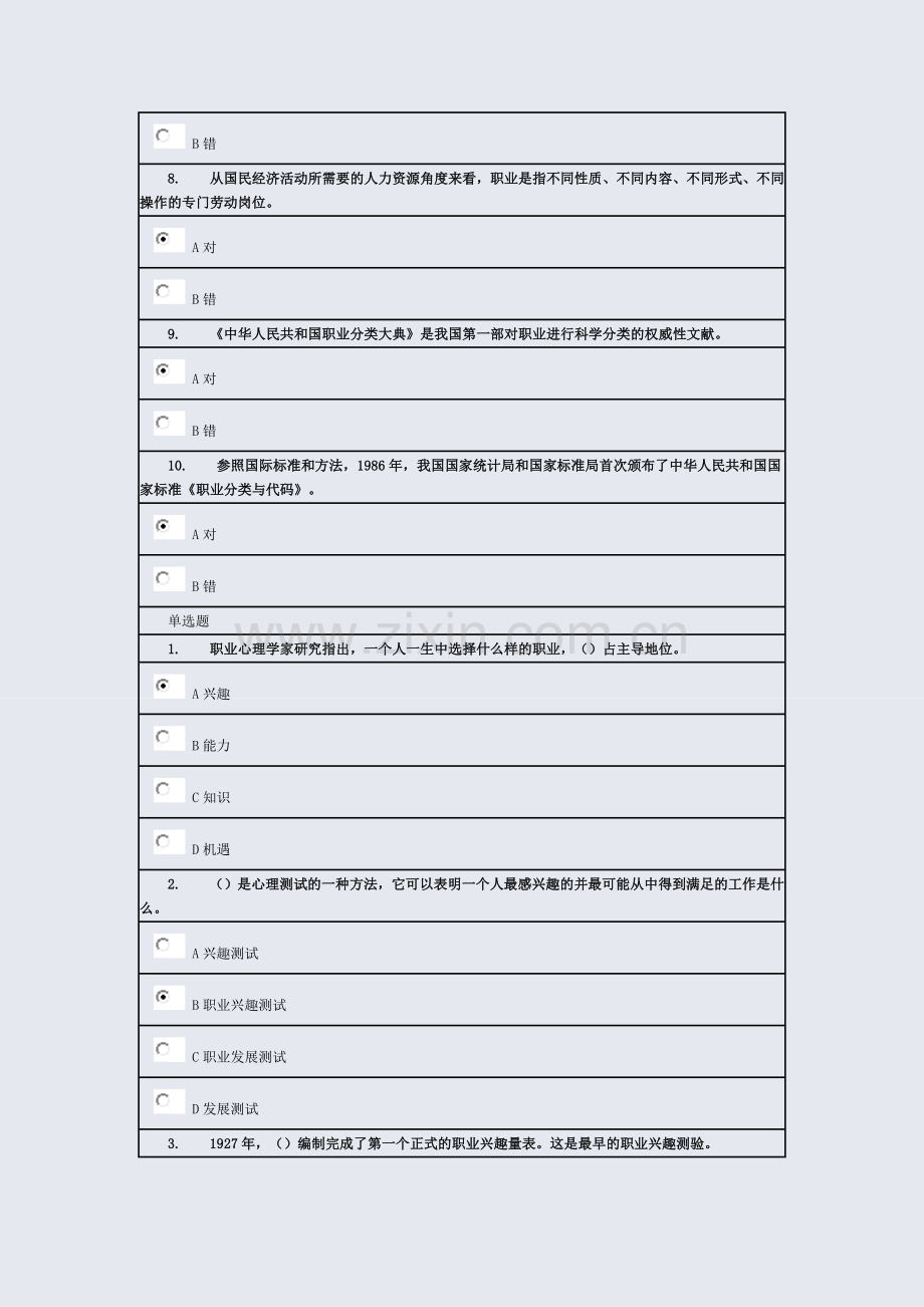 2018年徐州市专业技术人员继续教育--职业发展与规划试卷及答案-94分.doc_第2页