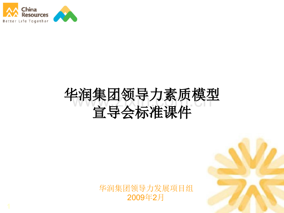 华润集团领导力素质模型.ppt_第1页