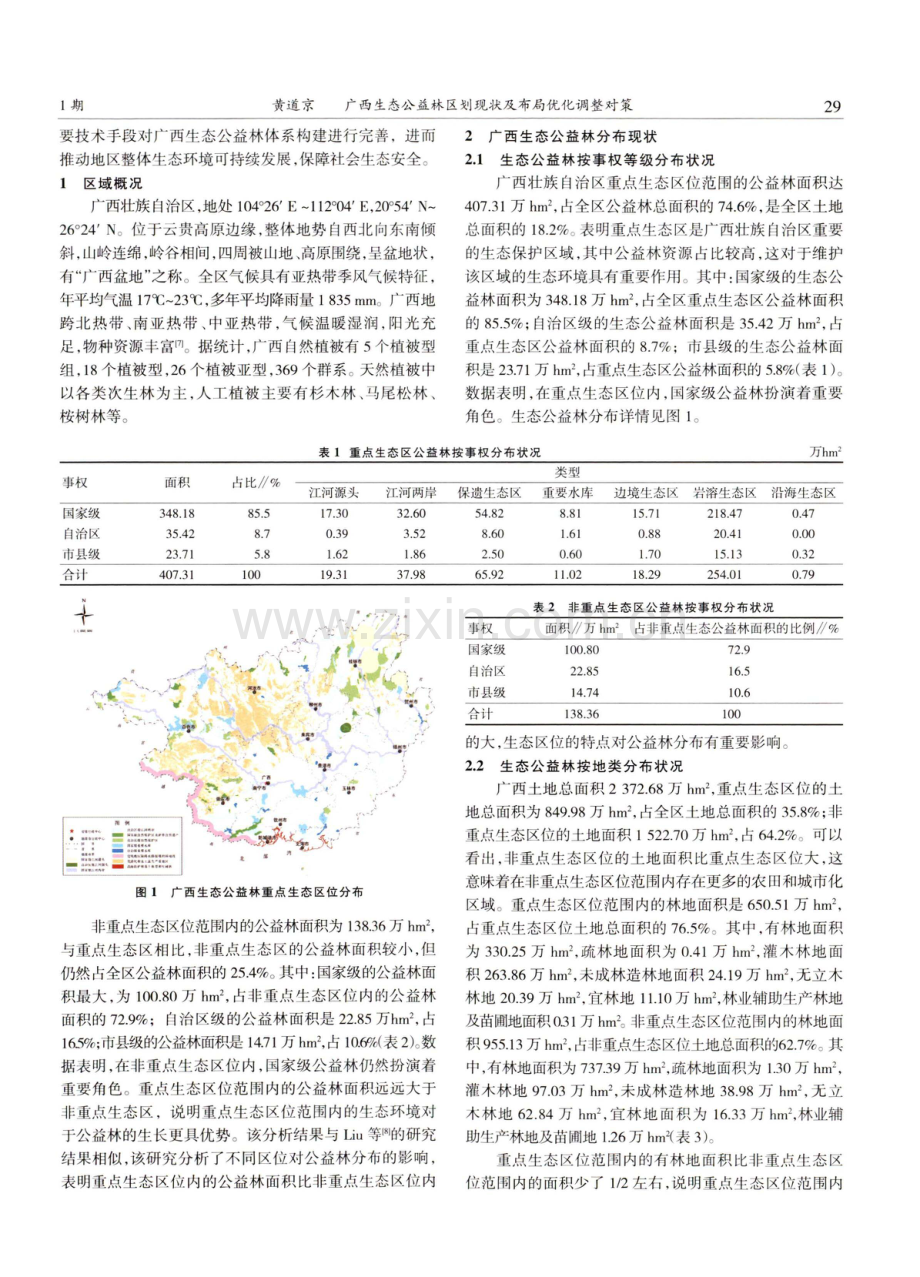 广西生态公益林区划现状及布局优化调整对策.pdf_第2页