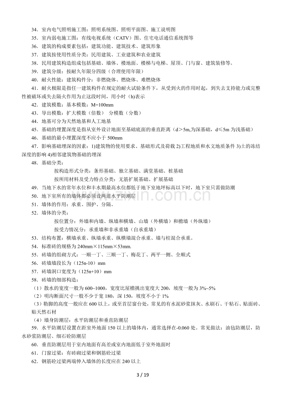 2018土建中级职称建筑工程专业知识划线重点概括.docx_第3页