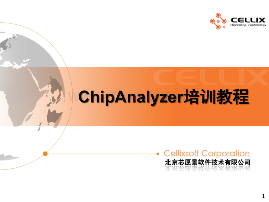 ChipAnalyzer培训教程PPT.ppt_第1页