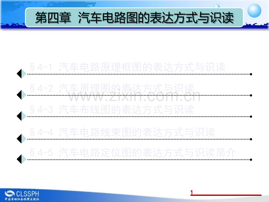 第四章-汽车电路图的表达方式与识图演示幻灯片.ppt_第1页