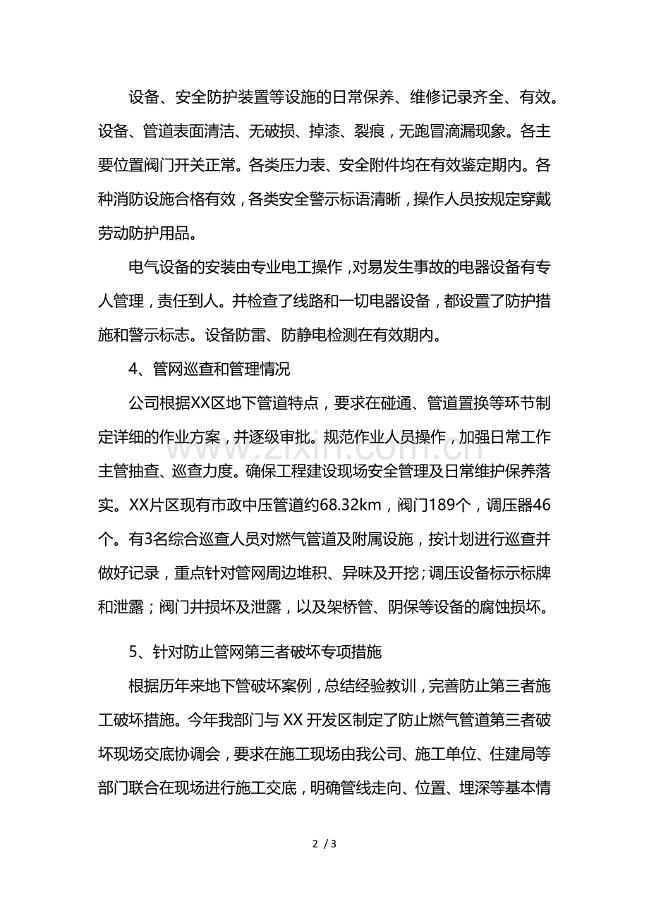 XXX燃气有限公司安全自查报告.doc_第2页