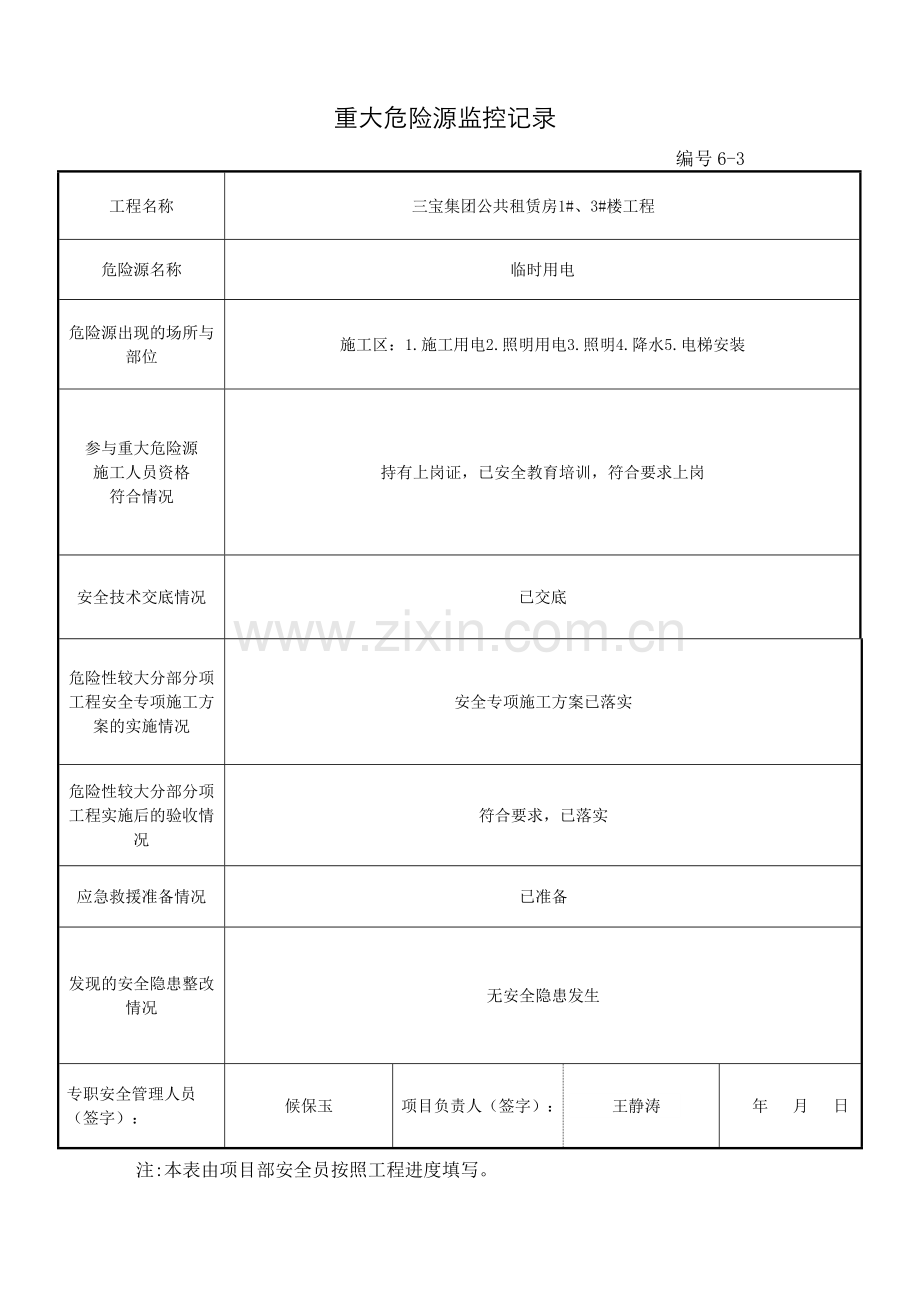 重大危险源监控记录文本.doc_第1页