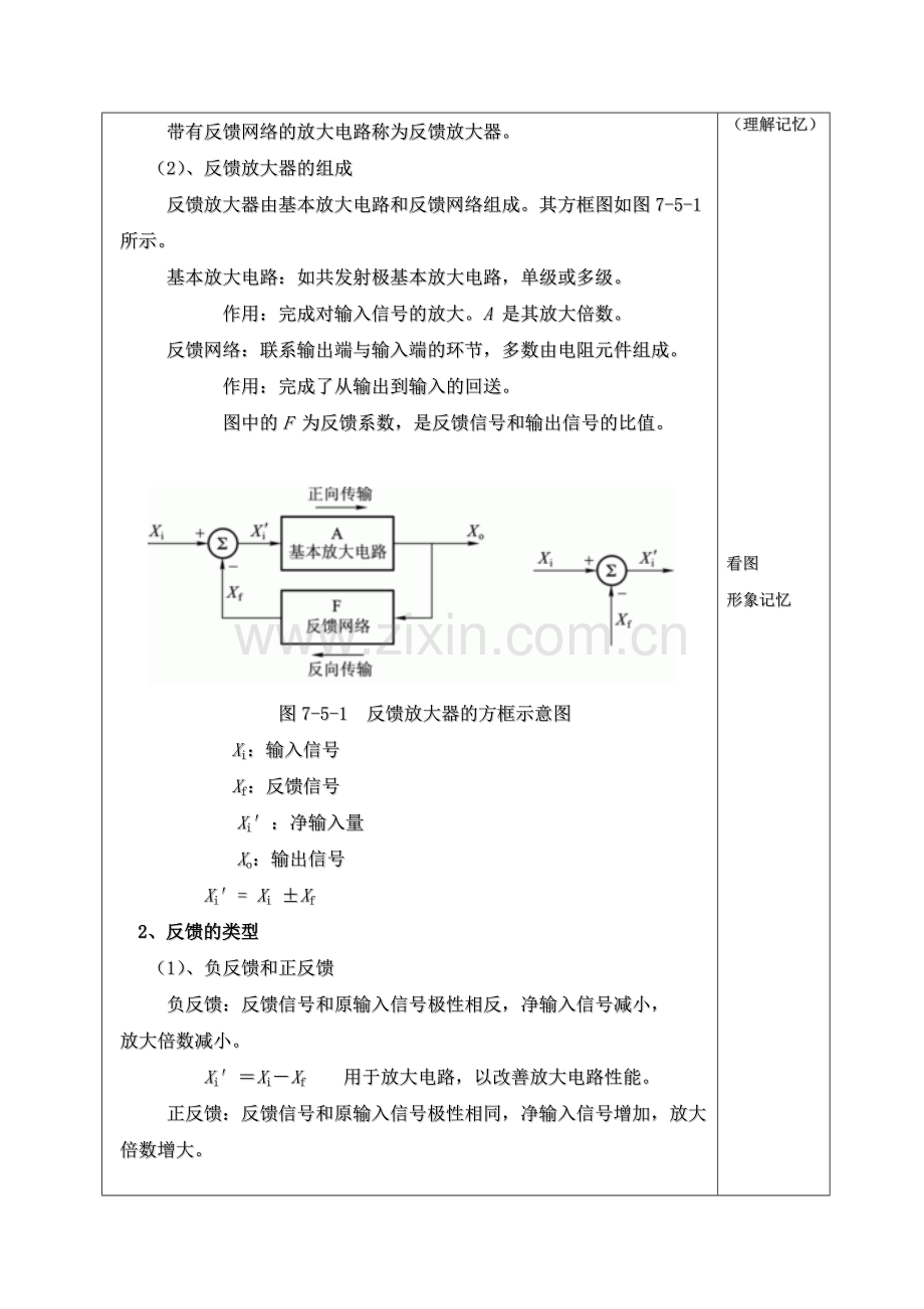 放大电路中的负反馈教案.doc_第3页