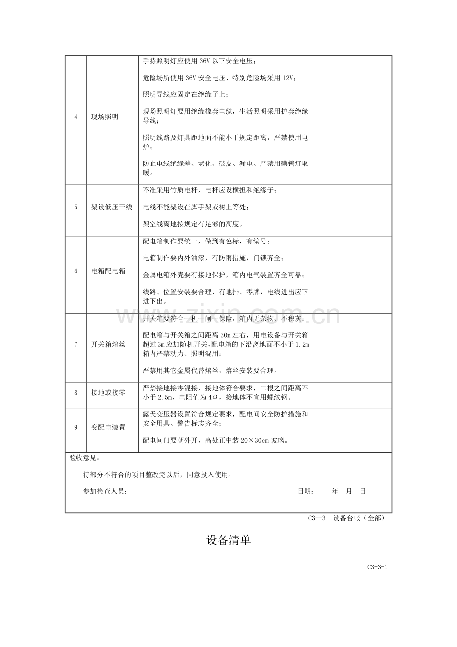 临时用电验收记录表.doc_第3页