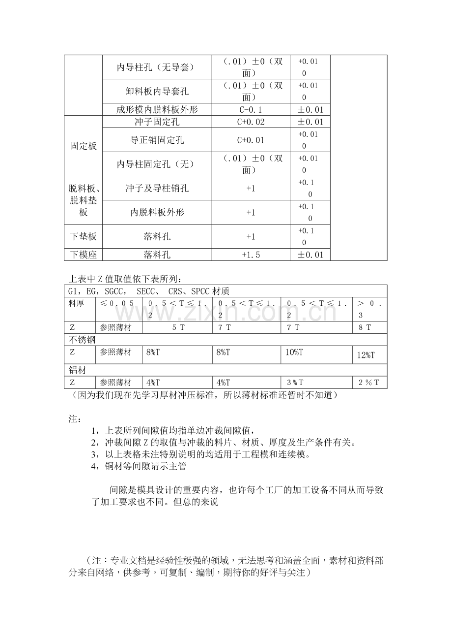 五金冲压模具冲裁间隙与公差.doc_第2页