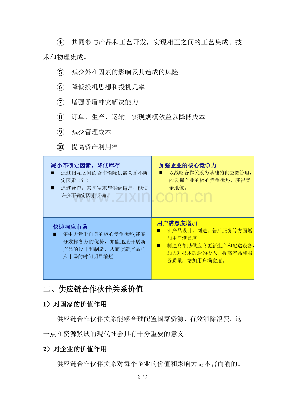 建立供应链合作伙伴关系的意义和价值.doc_第2页