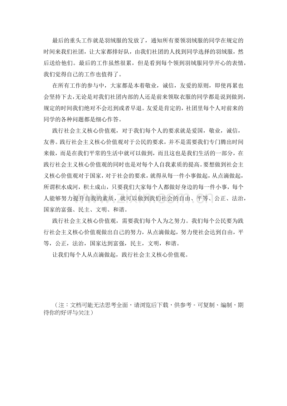 践行社会主义核心价值观的实践报告.doc_第2页