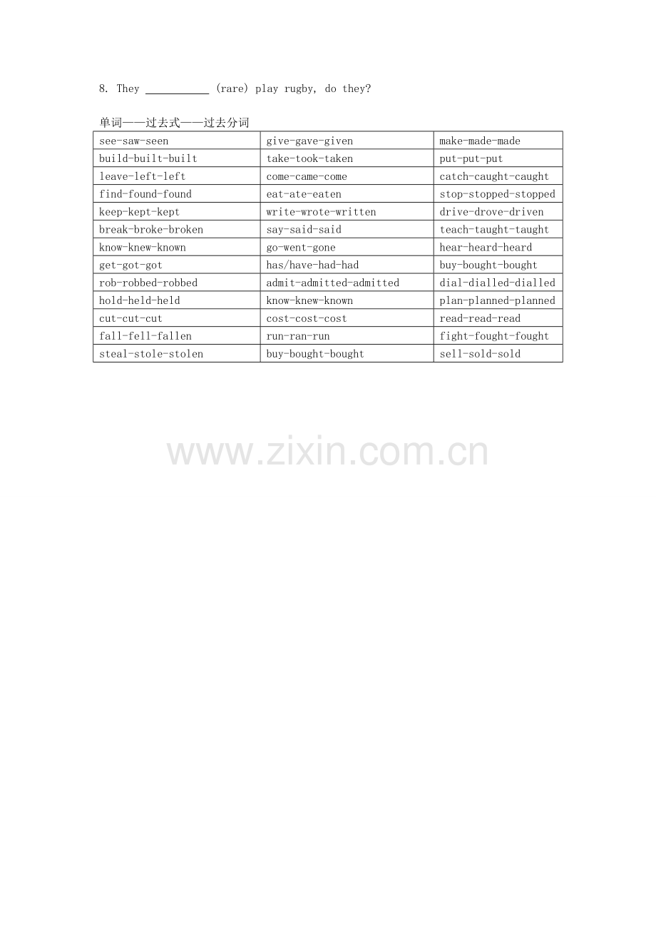 上海牛津-8A-Unit1-3词性转换-配习题.doc_第3页