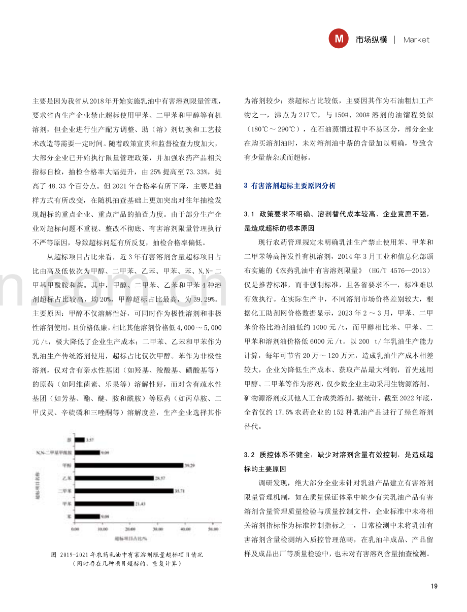近三年江苏省农药乳油产品中有害溶剂抽检情况分析.pdf_第2页