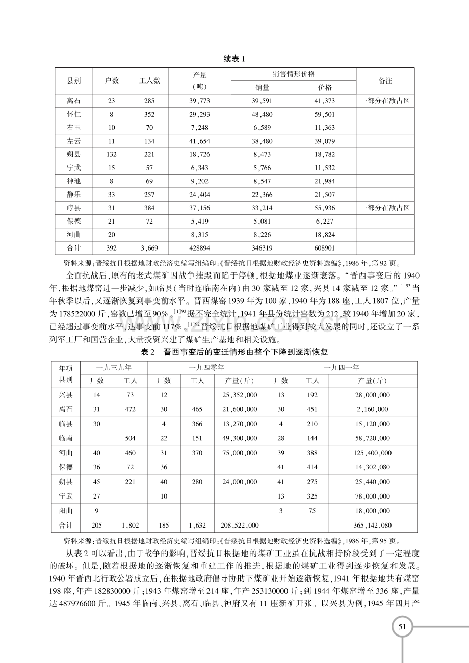 晋绥抗日根据地煤矿业的建设.pdf_第2页