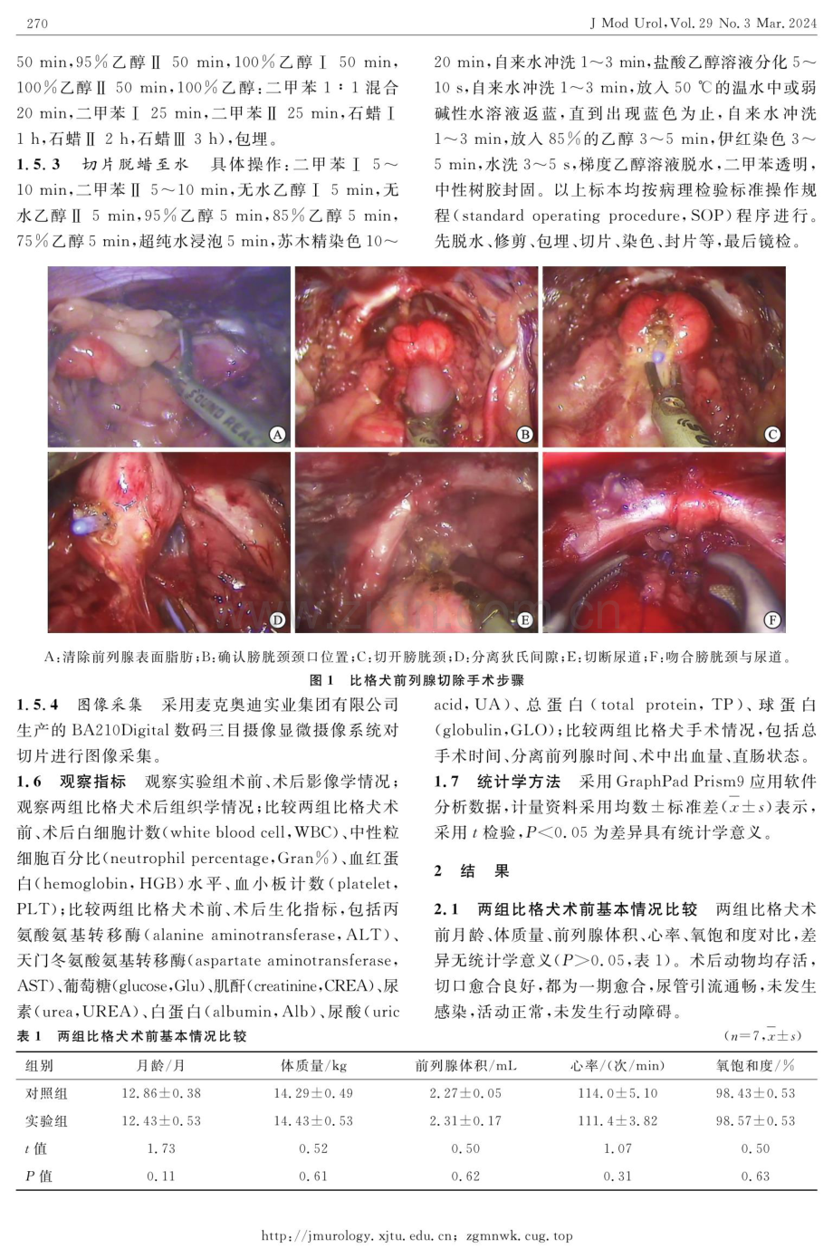 经会阴穿刺注射玻璃酸钠扩张狄氏间隙改良前列腺根治性切除术安全性的动物实验.pdf_第3页