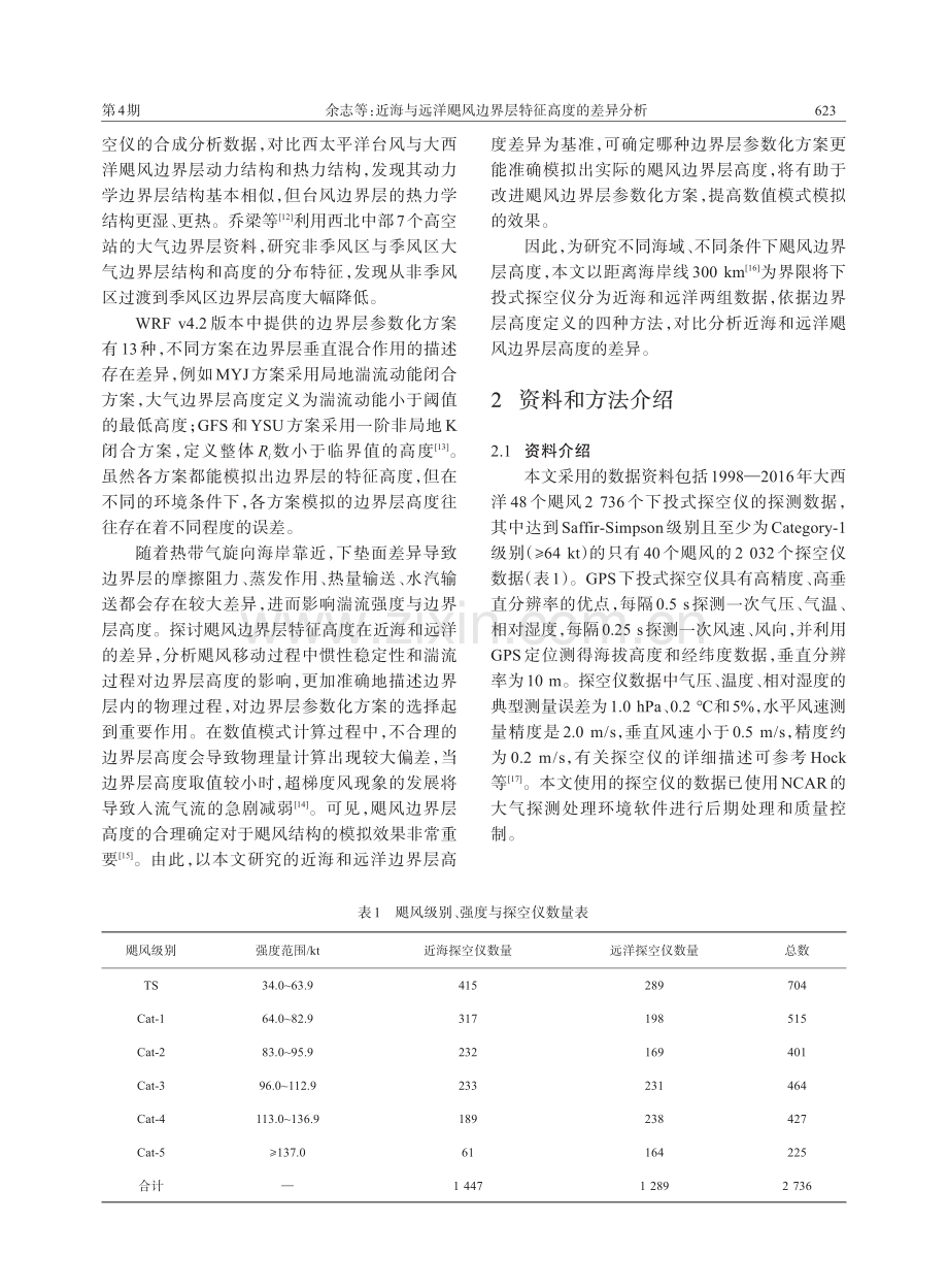 近海与远洋飓风边界层特征高度的差异分析.pdf_第2页