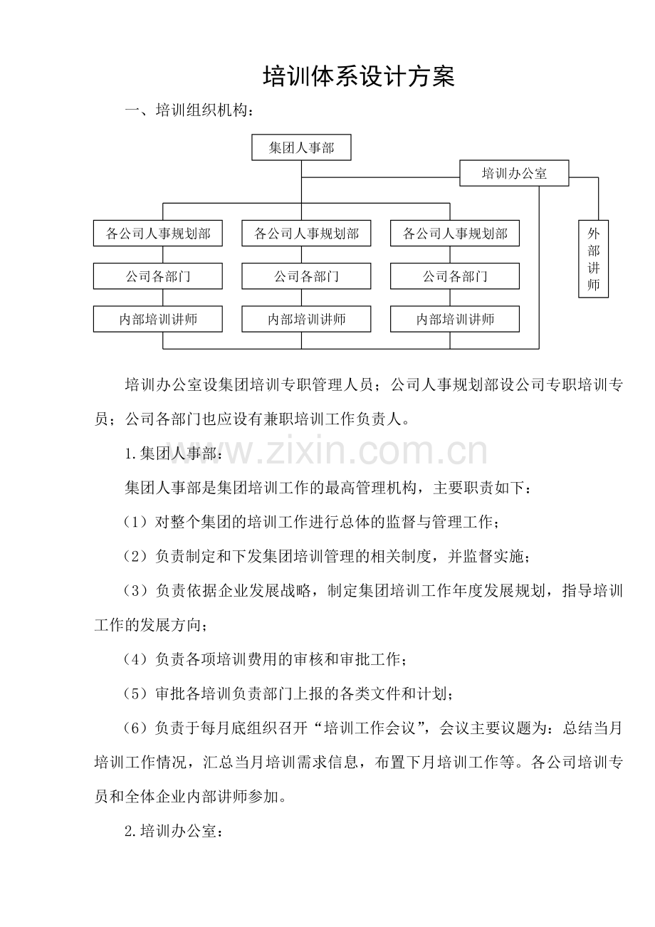 企业培训体系设计方案.doc_第1页