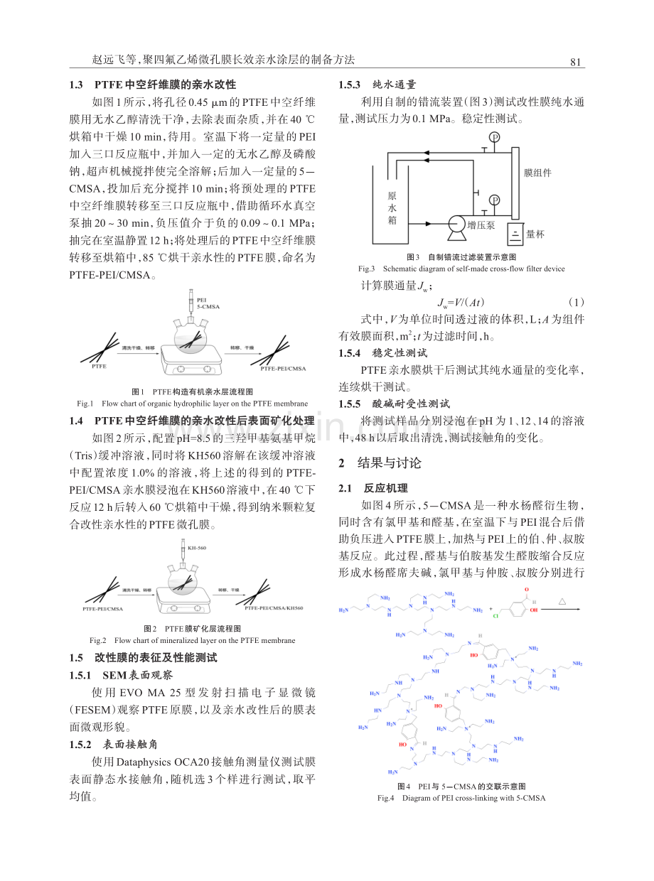 聚四氟乙烯微孔膜长效亲水涂层的制备方法.pdf_第2页