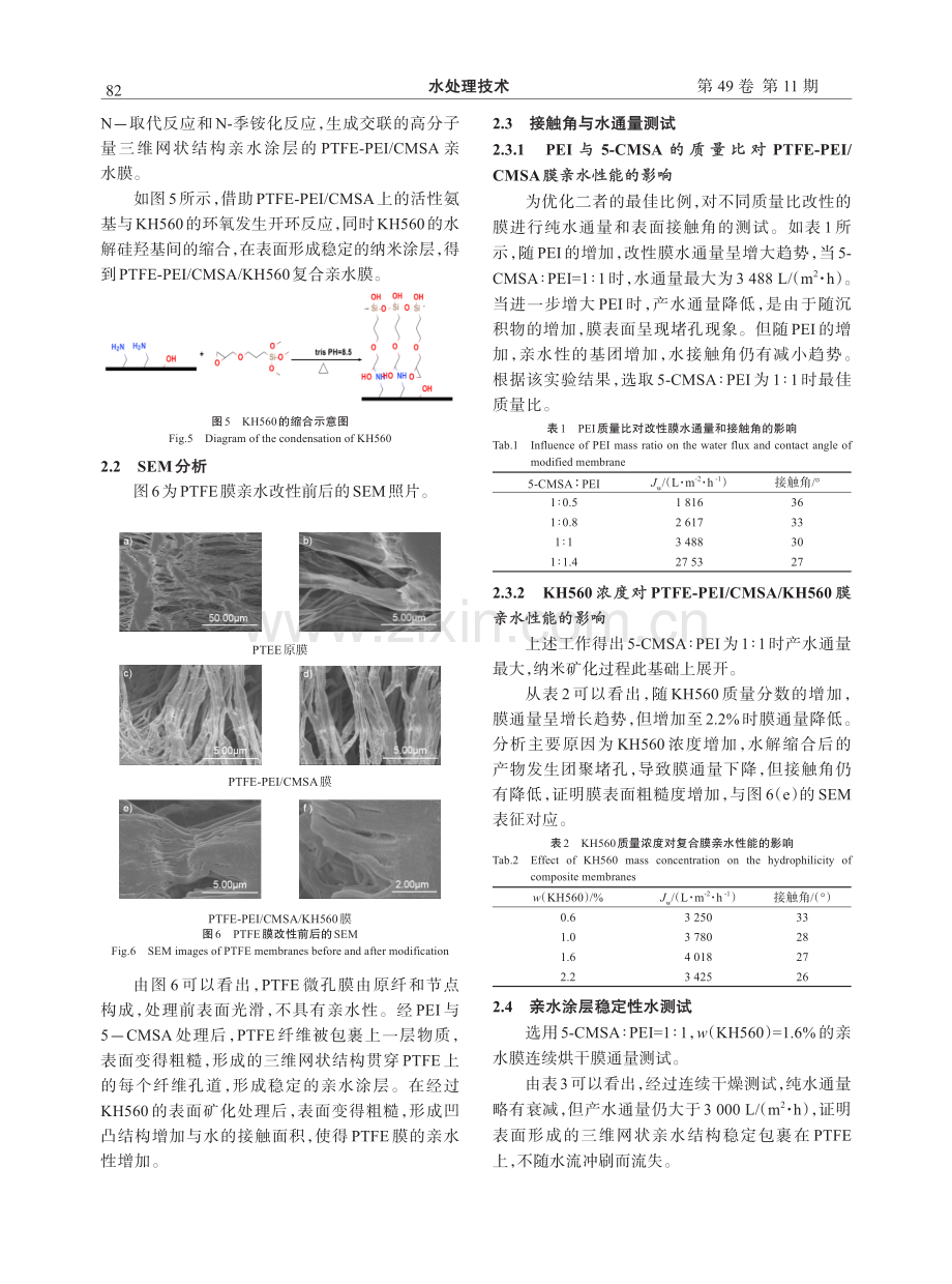 聚四氟乙烯微孔膜长效亲水涂层的制备方法.pdf_第3页