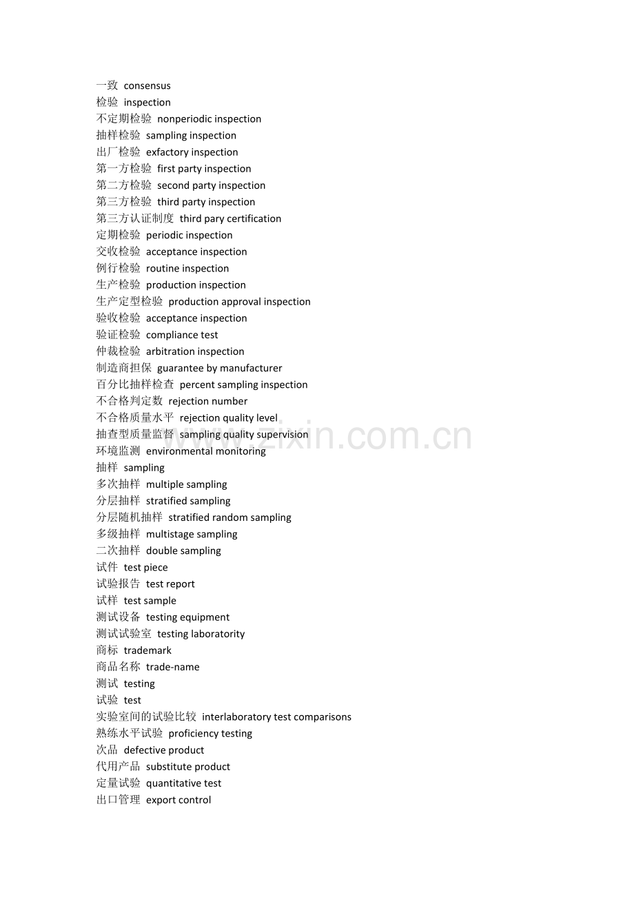 常用质量认证相关英语词汇.doc_第3页