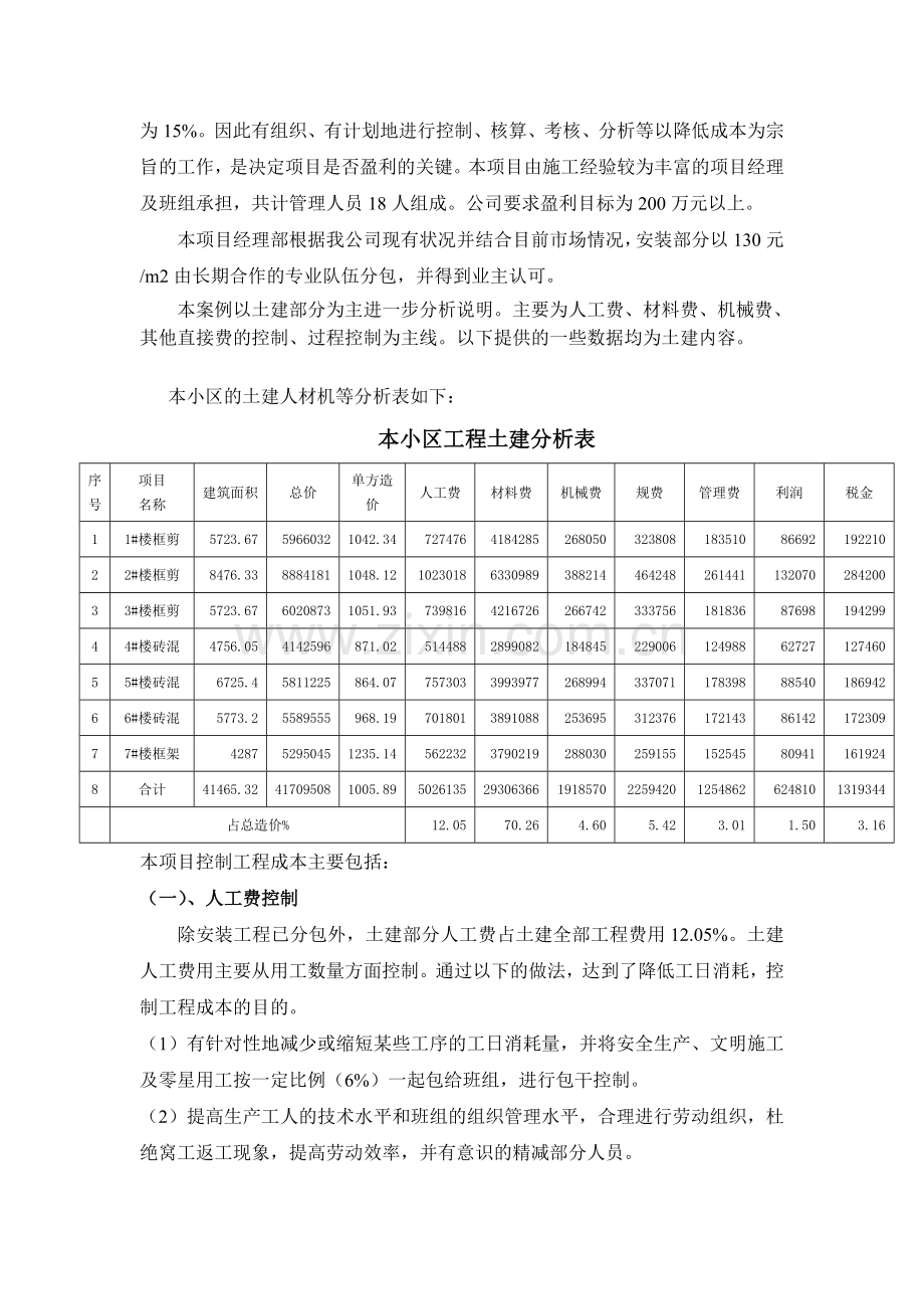 某住宅工程成本控制案例.doc_第2页