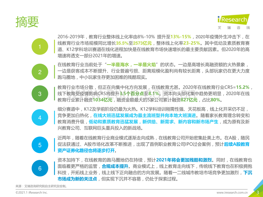 2020年中国在线教育行业研究报告：一半是海水一半是火焰.pdf_第3页