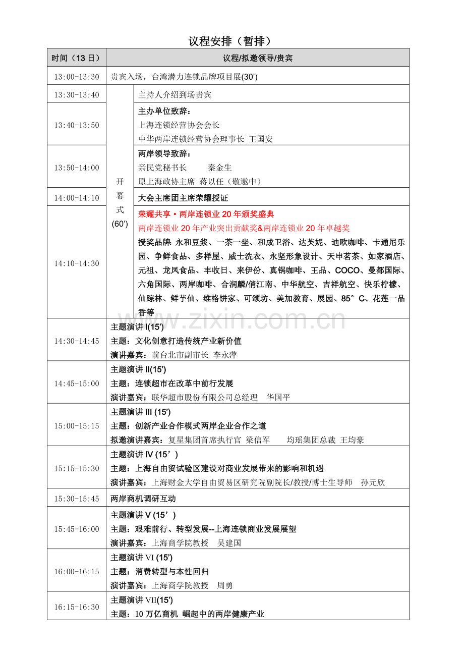 两岸连锁产业合作论坛暨台湾品牌对接会邀请资料.doc_第3页