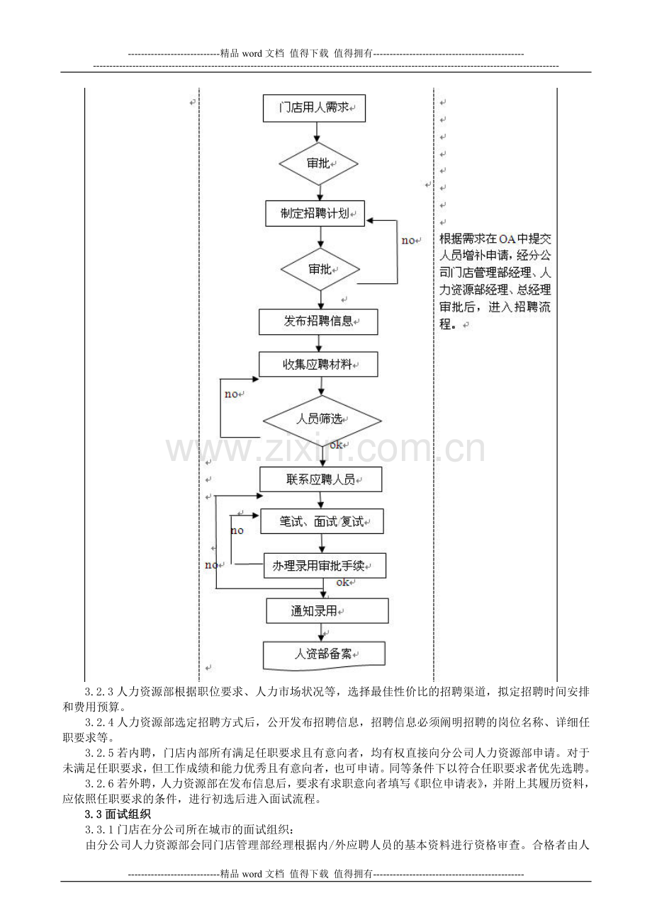 门店员工招聘入职管理的制度.doc_第3页