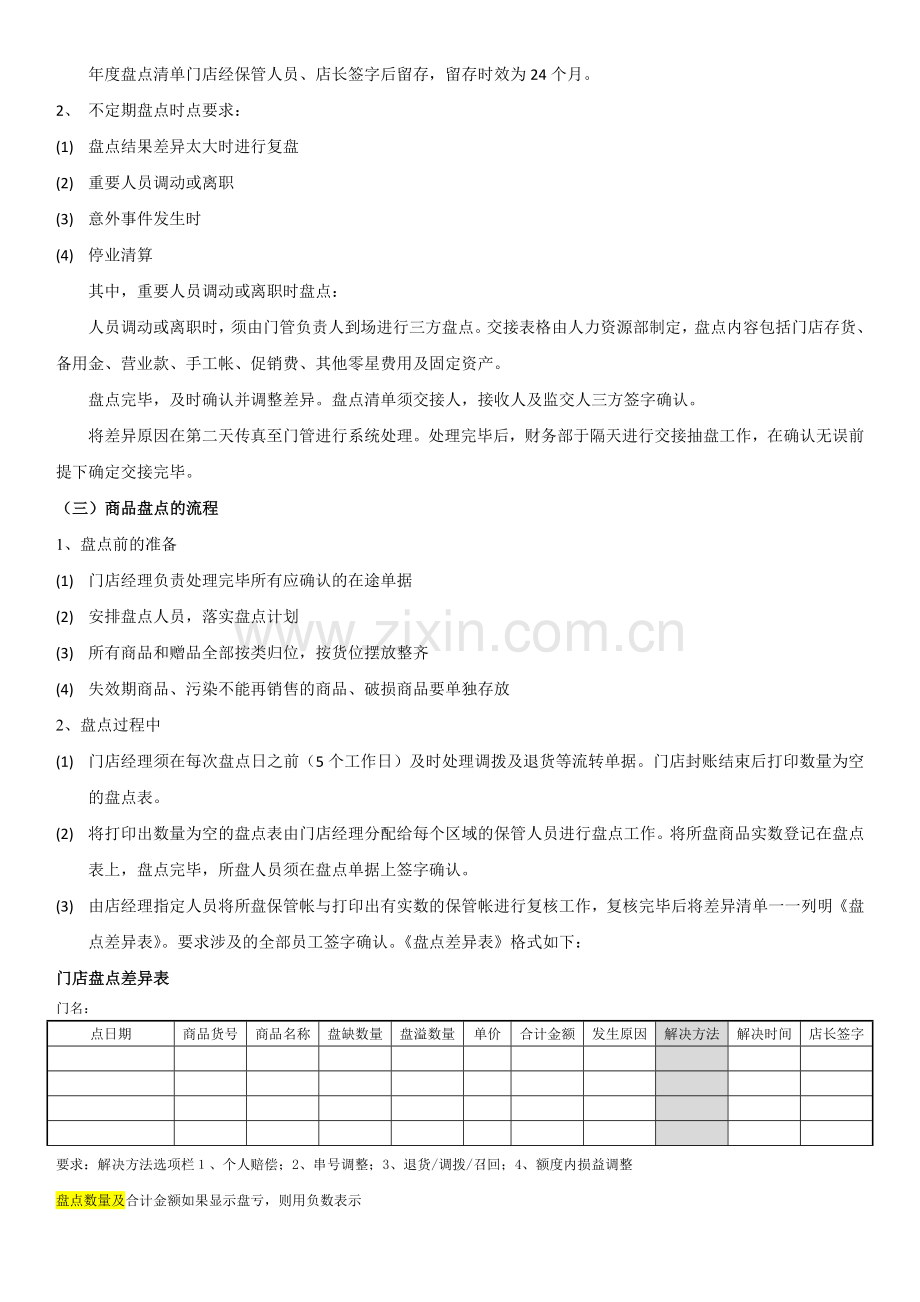 门店库存管理办法.docx_第3页