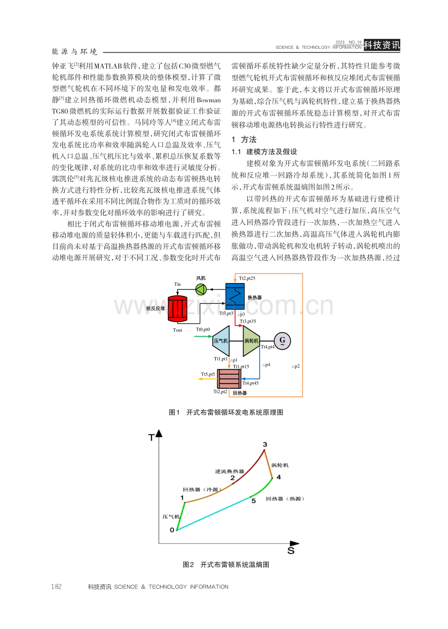 开式布雷顿移动堆电源热电转换运行特性稳态分析.pdf_第2页