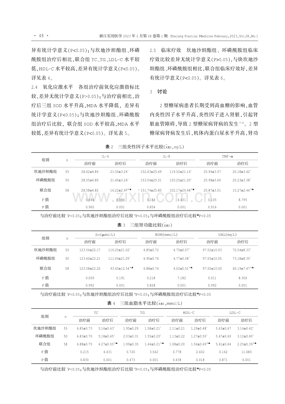 坎地沙坦酯联合环磷酰胺治疗2型糖尿病肾病的疗效.pdf_第3页