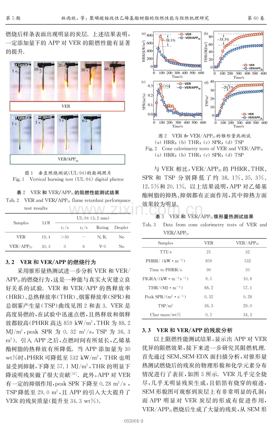 聚磷酸铵改性乙烯基酯树脂的阻燃性能与阻燃机理研究.pdf_第3页