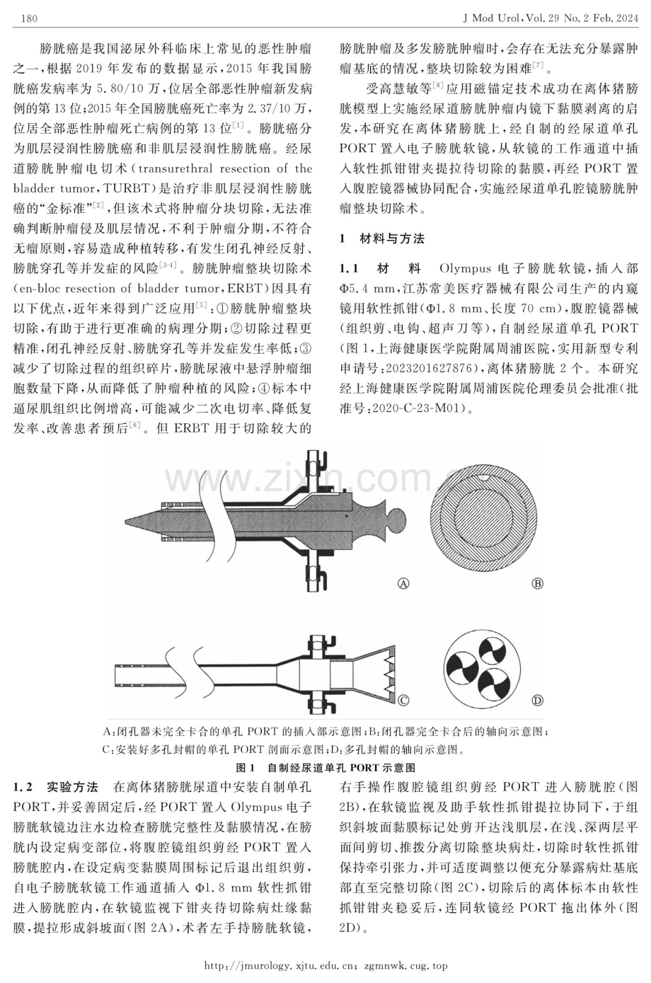 经尿道单孔腔镜膀胱肿瘤整块切除术的离体动物模型实验研究.pdf_第2页