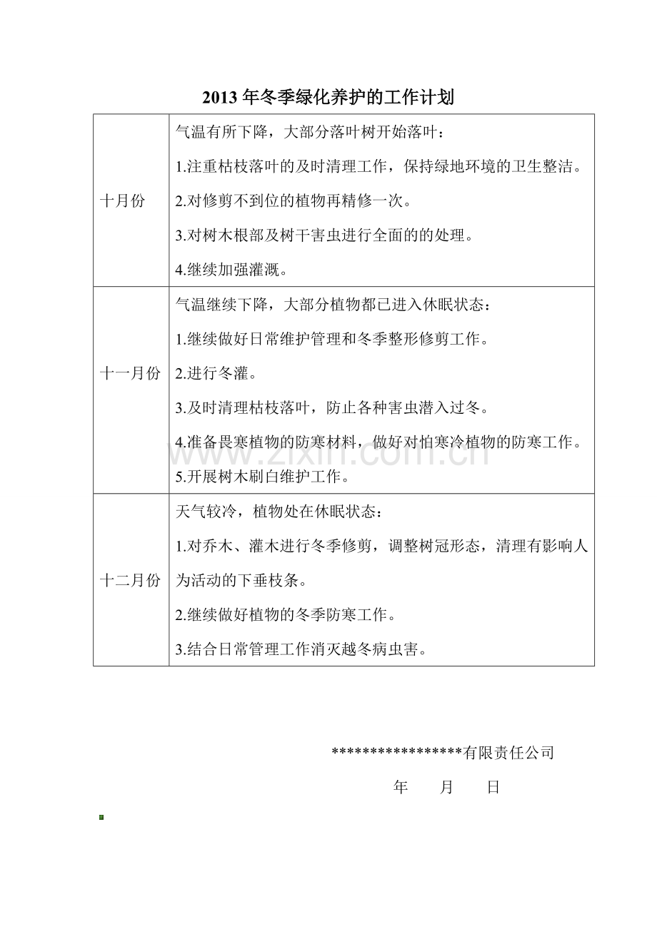 关于2013年冬季绿化养护的工作计划和具体措施.doc_第3页