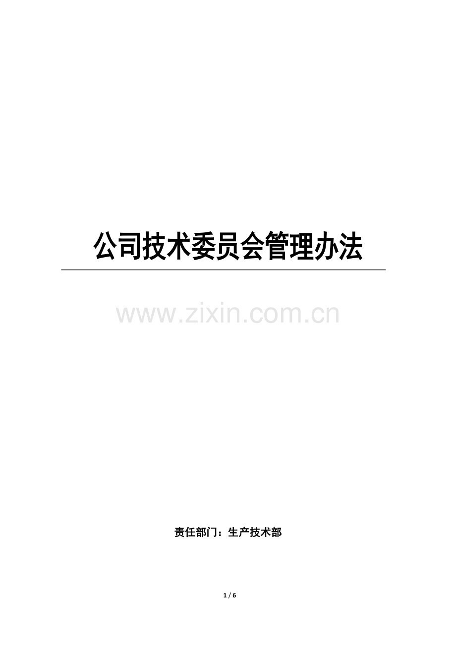 公司技术委员会管理规定.doc_第1页