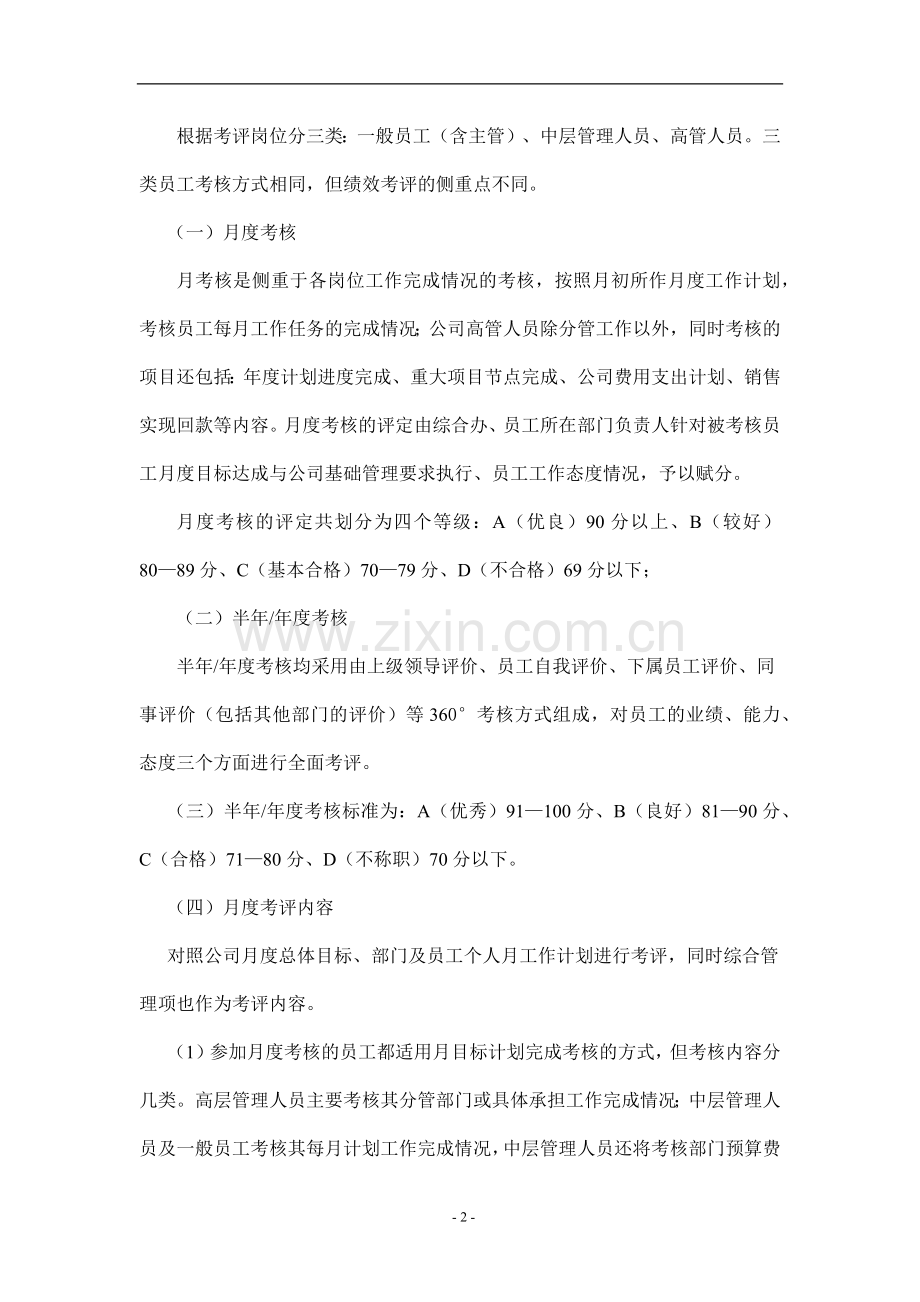 房地产开发公司绩效考核管理制度.docx_第2页