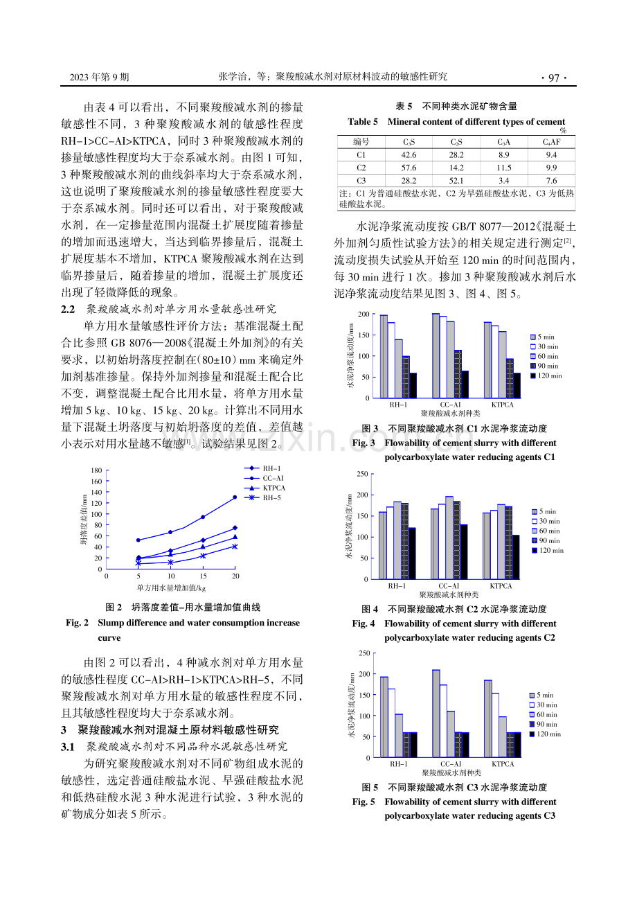 聚羧酸减水剂对原材料波动的敏感性研究.pdf_第3页