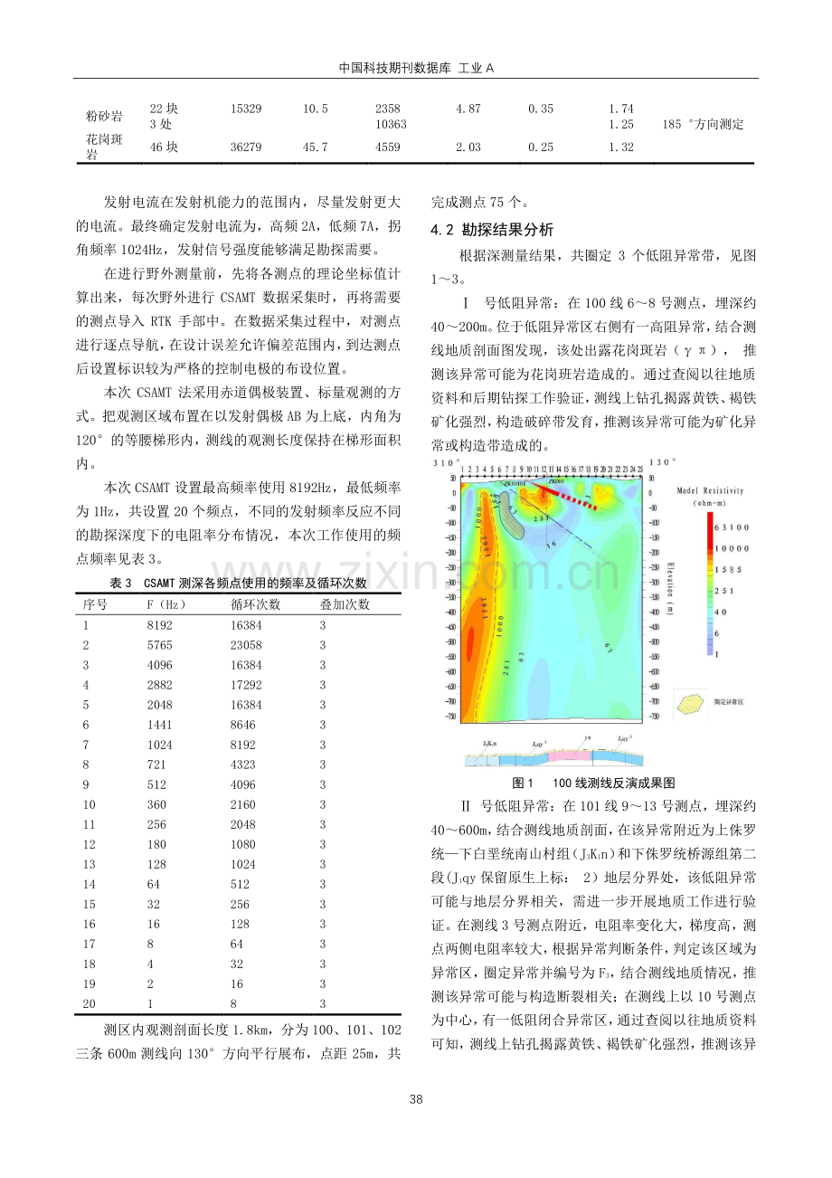 可控源音频大地电磁测深法在惠来县某金属矿区勘探中的应用.pdf_第3页